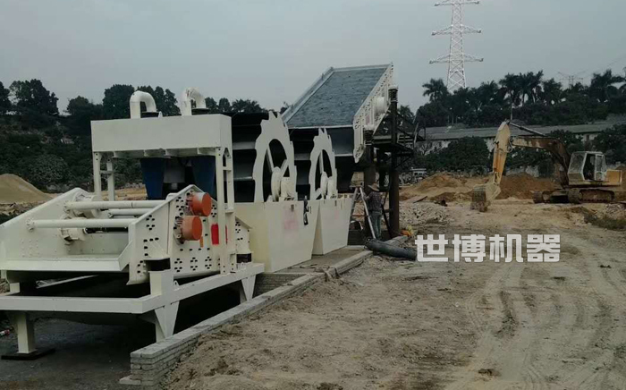 洗砂回收现场 洗砂回收现场