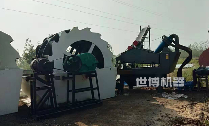 两台洗砂机串联使用 两台洗砂机串联使用