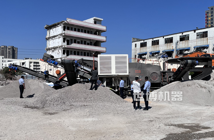 建筑垃圾破碎现场 建筑垃圾破碎现场